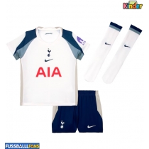 Tottenham Hotspur Pedro Porro #23 Heimtrikotsatz Kinder 2025-26 Kurzarm (+ Kurze Hosen)